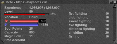 Signature for player Beto