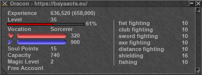 Signature for player Dracon