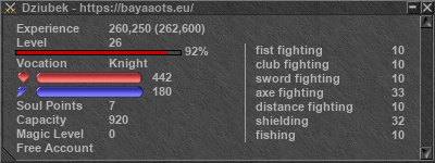 Signature for player Dziubek