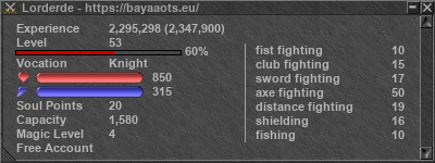 Signature for player Lorderde