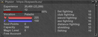 Signature for player Ptysior