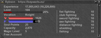 Signature for player Rybson