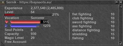 Signature for player Sernik