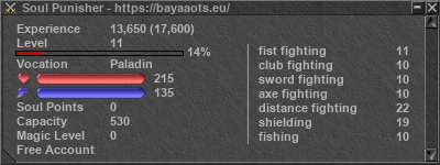 Signature for player Soul Punisher