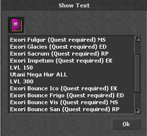Custom Spells Interface